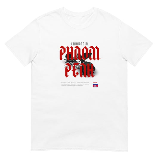 Phnom Penh Black Rose Short-Sleeve Unisex T-Shirt