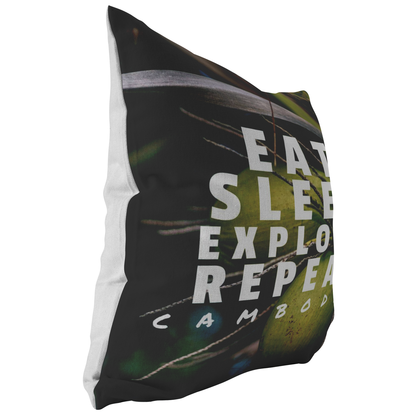 Eat Sleep Explore Repeat Cambodia Coconut