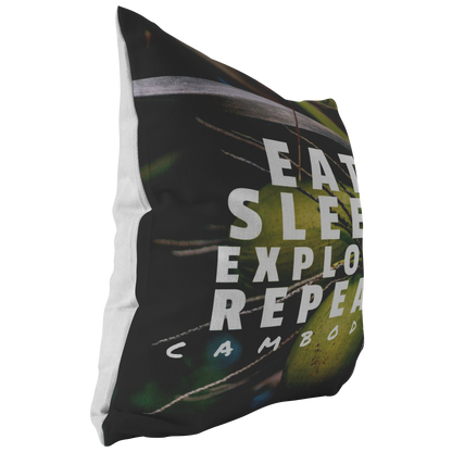 Eat Sleep Explore Repeat Cambodia Coconut