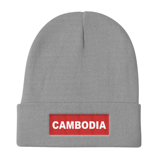 Cambodia Authentic Gray Beanie