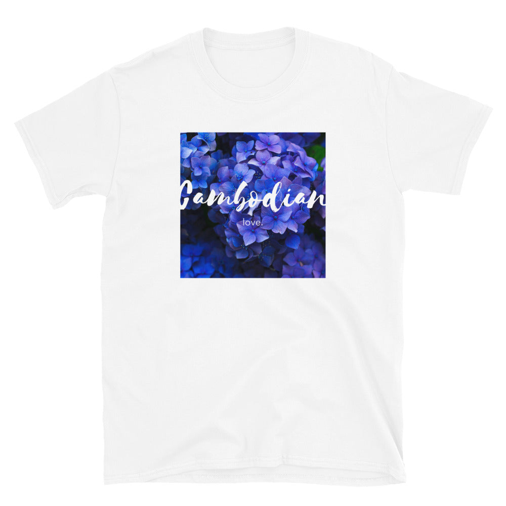 Cambodian Love Floral Short-Sleeve Unisex T-Shirt