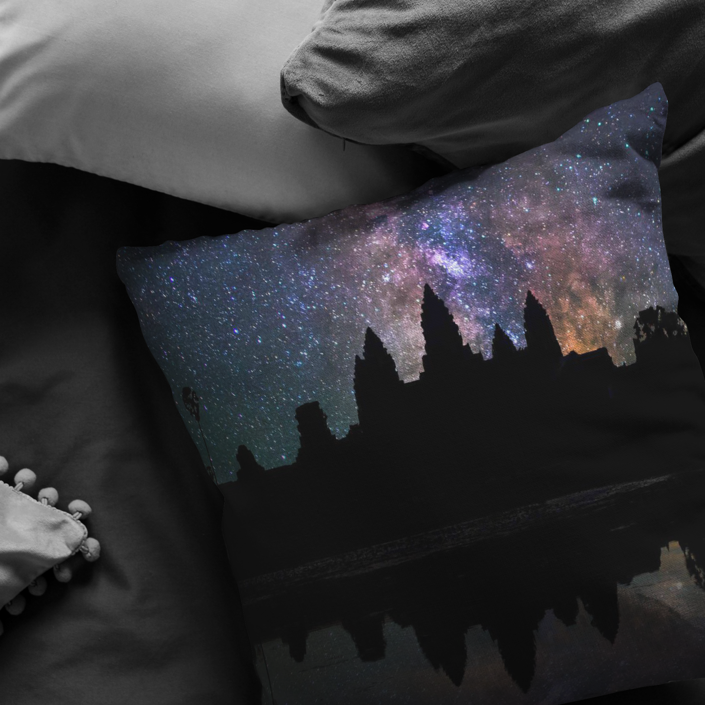 Angkor Milky Way Throw Pillow