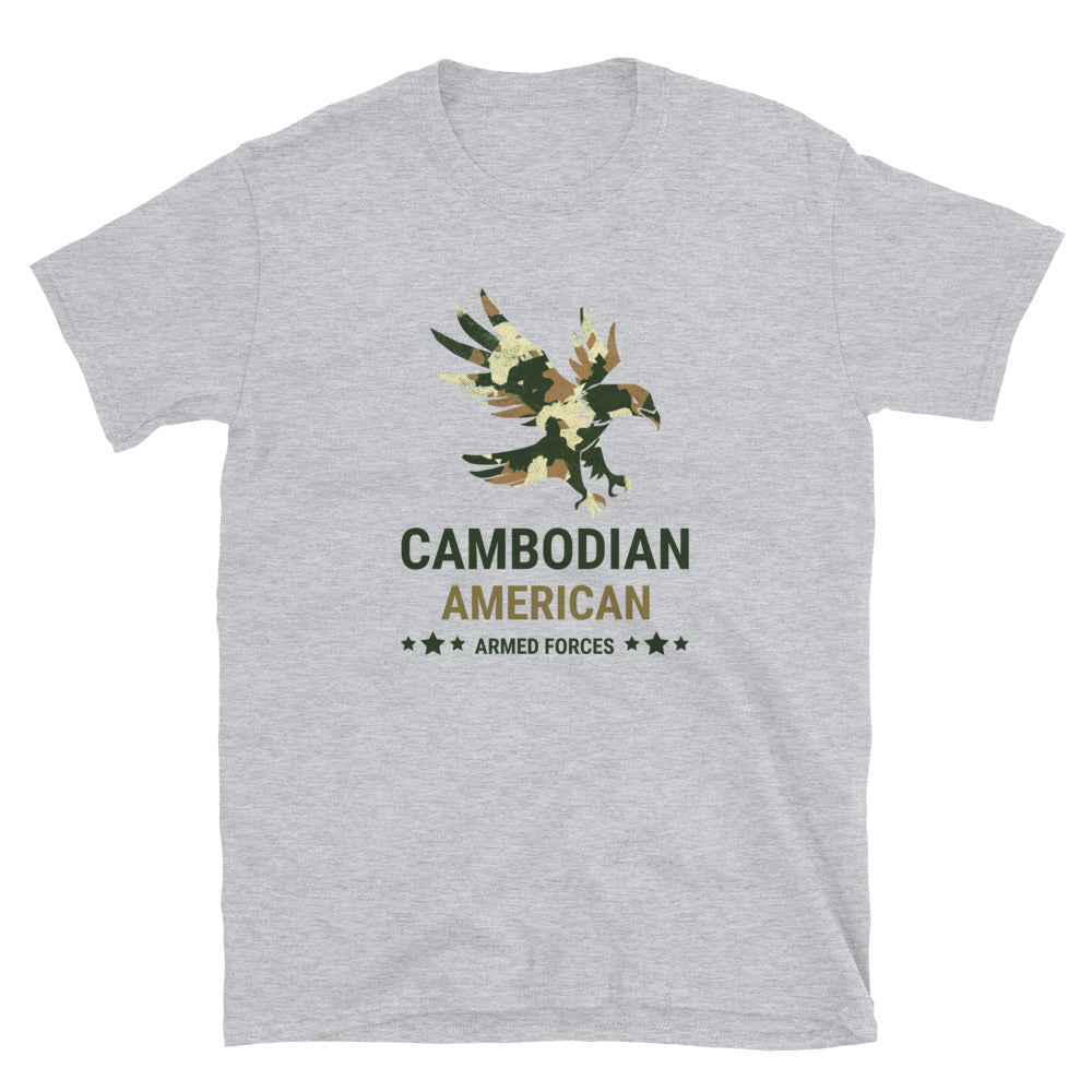 Cambodian American Armed Forces Short-Sleeve Unisex T-Shirt