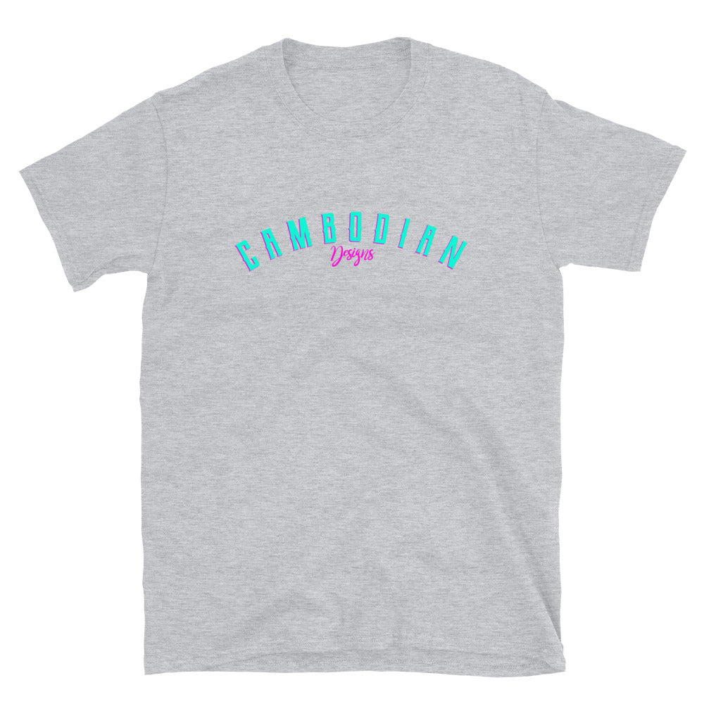 Cambodian Designs Neon Short-Sleeve Unisex T-Shirt