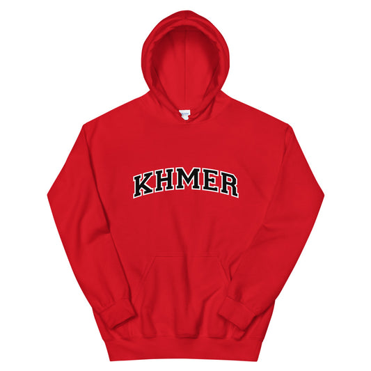 Khmer Red and Black Collegiate Hoodie