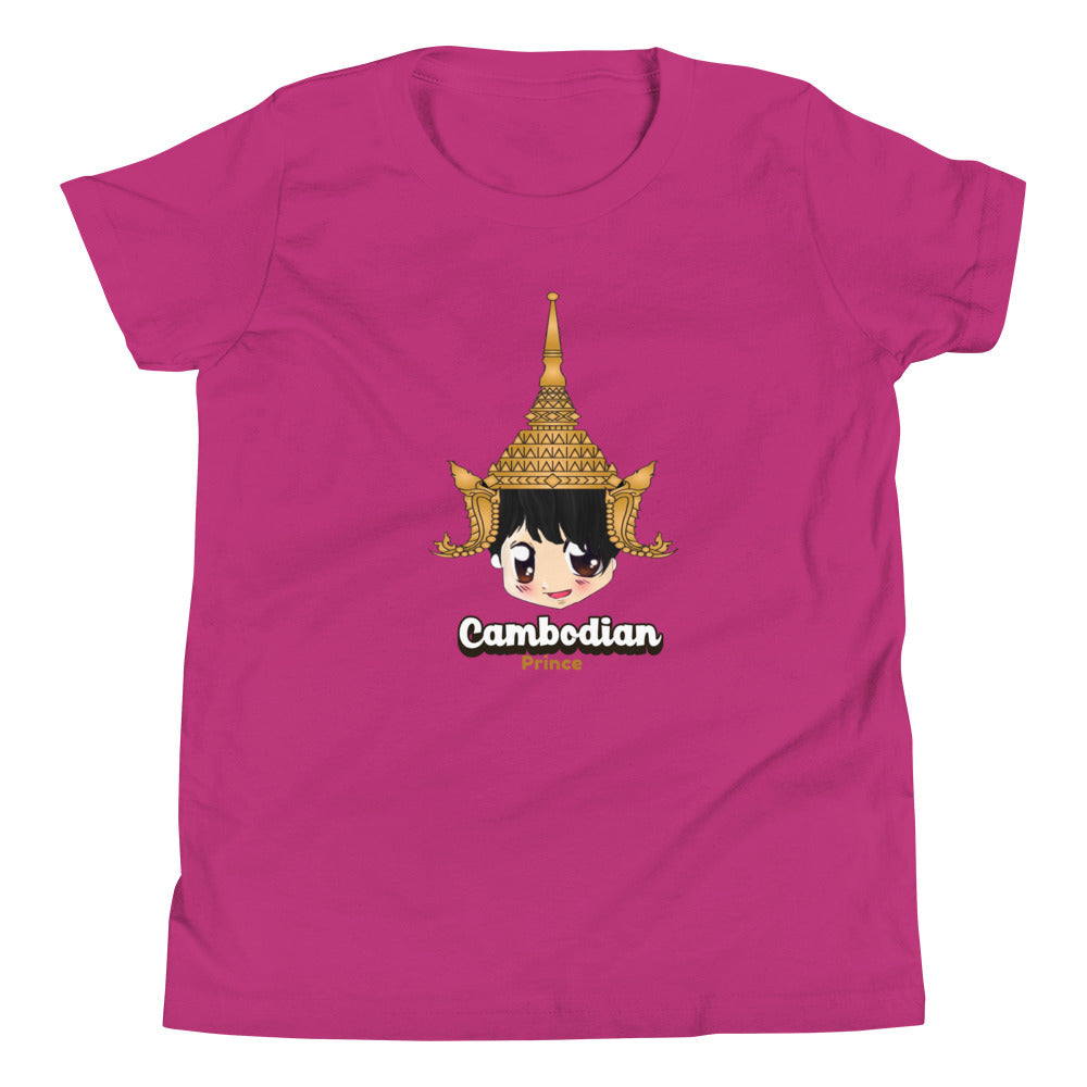 Cambodian Prince Chibi Youth Short Sleeve T-Shirt