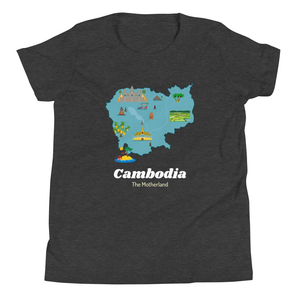 Cambodia The Motherland Youth Short Sleeve T-Shirt