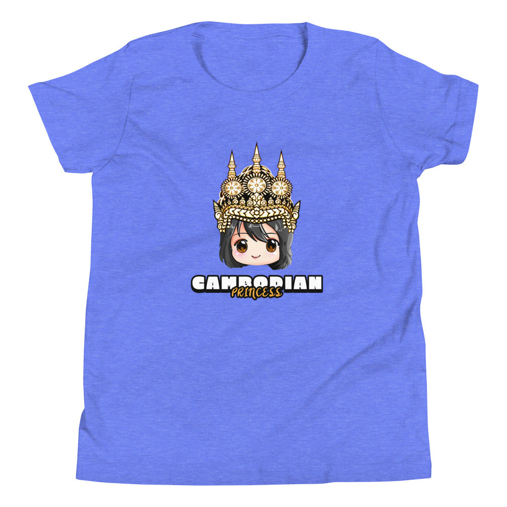 Cambodian Princess Chibi Youth Short Sleeve T-Shirt