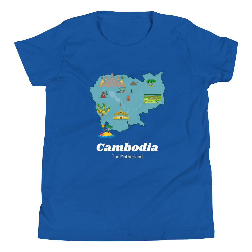 Cambodia The Motherland Youth Short Sleeve T-Shirt